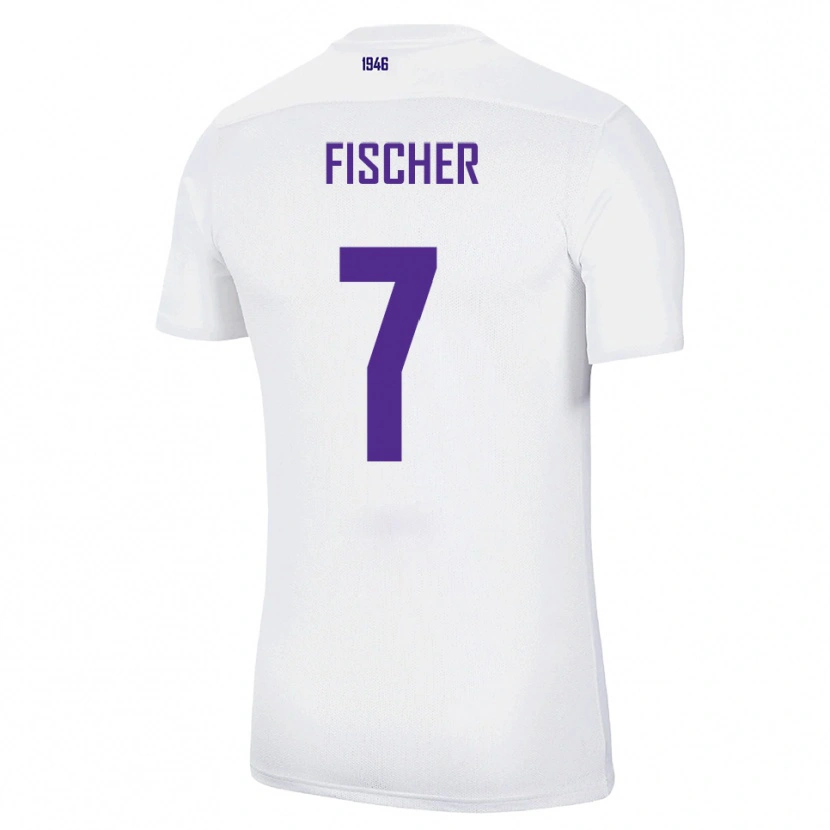 Danxen Heren Franz Fischer #7 Wit Groen Uitshirt Uittenue 2025/26 T-Shirt België