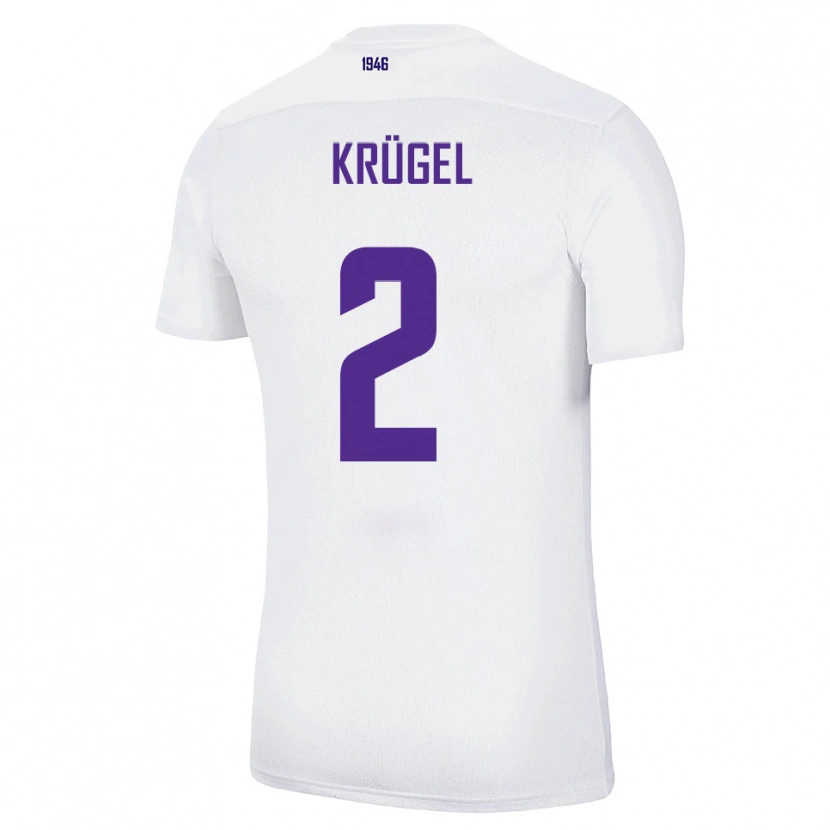 Danxen Heren Theo Krügel #2 Wit Groen Uitshirt Uittenue 2025/26 T-Shirt België