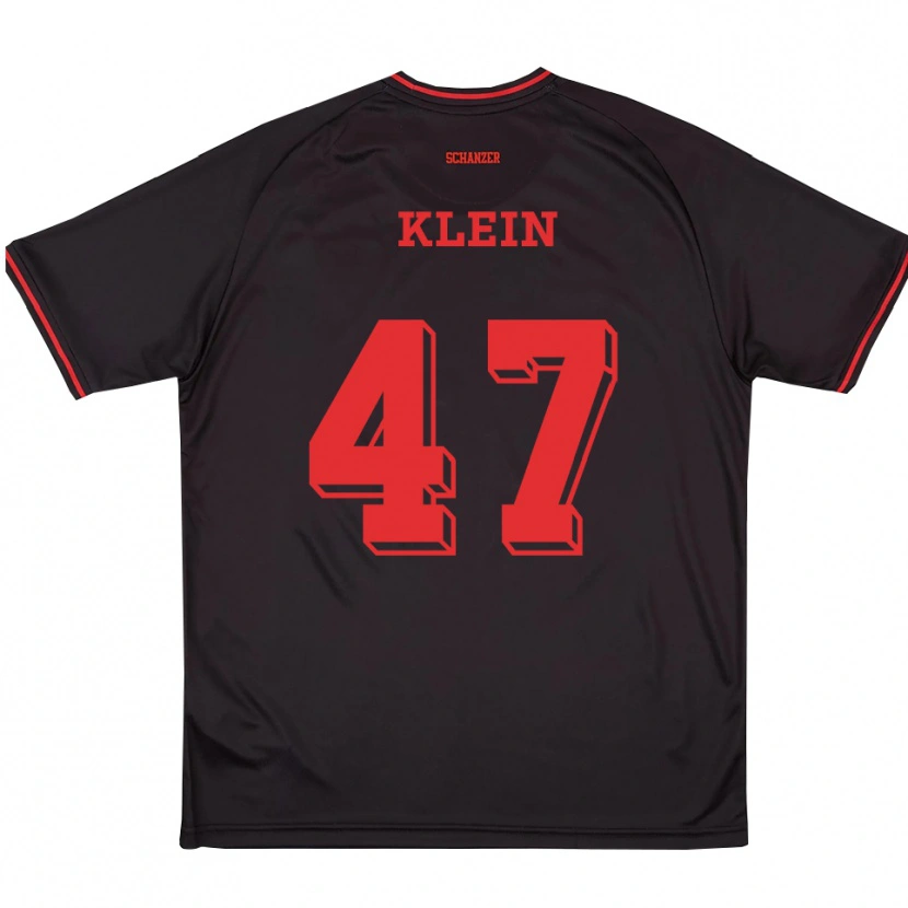 Danxen Heren David Klein #47 Zwart Rood Wit Uitshirt Uittenue 2025/26 T-Shirt België