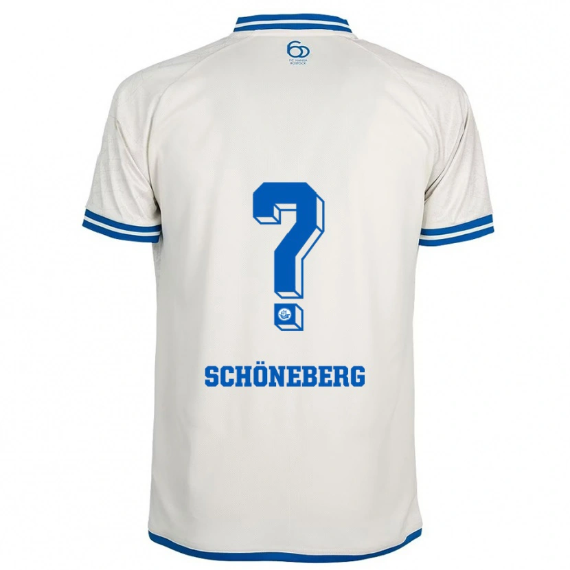 Danxen Heren Tom Schöneberg #0 Wit Blauw Uitshirt Uittenue 2025/26 T-Shirt België