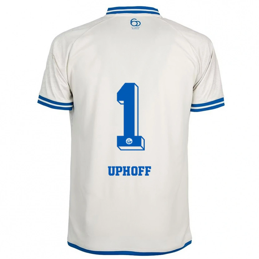 Danxen Heren Benjamin Uphoff #1 Wit Blauw Uitshirt Uittenue 2025/26 T-Shirt België