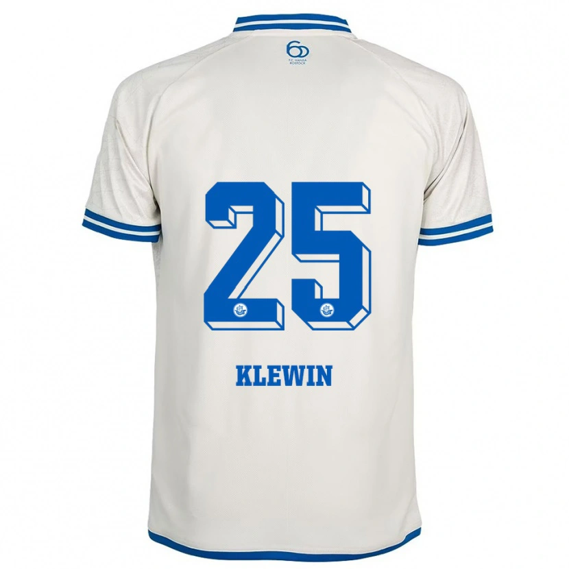 Danxen Heren Philipp Klewin #25 Wit Blauw Uitshirt Uittenue 2025/26 T-Shirt België