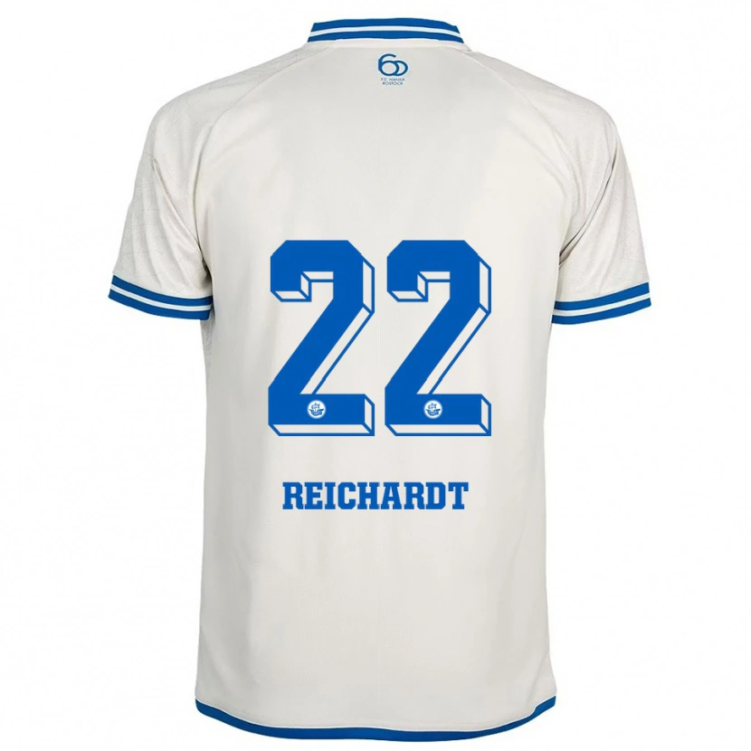 Danxen Heren Leon Reichardt #22 Wit Blauw Uitshirt Uittenue 2025/26 T-Shirt België