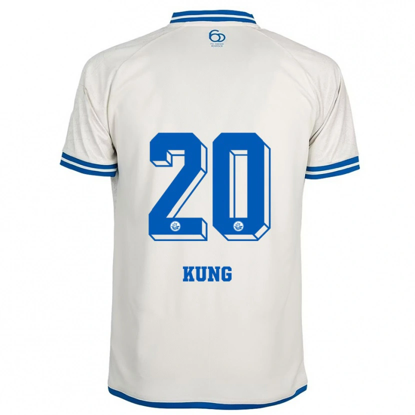 Danxen Heren Loretta Kung #20 Wit Blauw Uitshirt Uittenue 2025/26 T-Shirt België