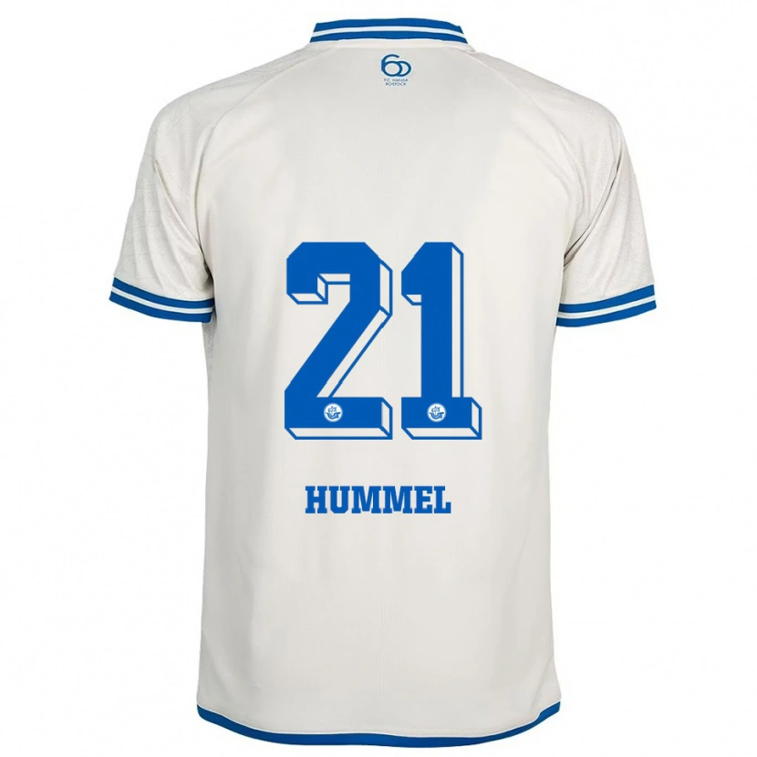 Danxen Heren David Hummel #21 Wit Blauw Uitshirt Uittenue 2025/26 T-Shirt België