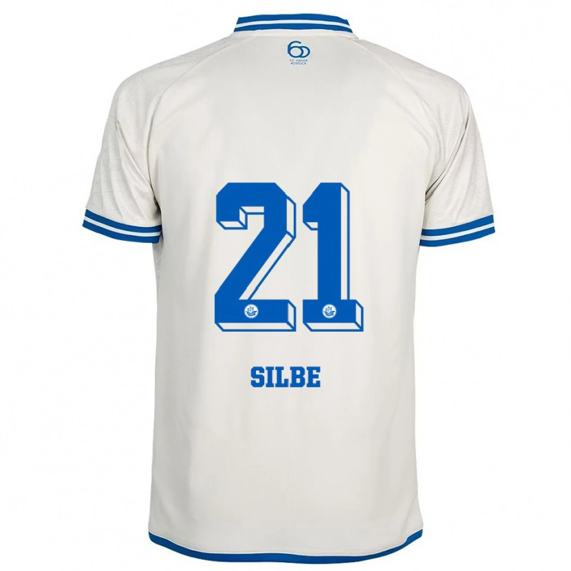Danxen Heren Johanna Silbe #21 Wit Blauw Uitshirt Uittenue 2025/26 T-Shirt België