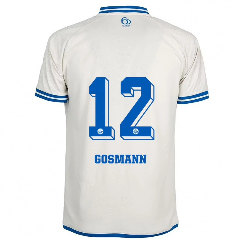 Danxen Heren Hermann Gosmann #12 Wit Blauw Uitshirt Uittenue 2025/26 T-Shirt België