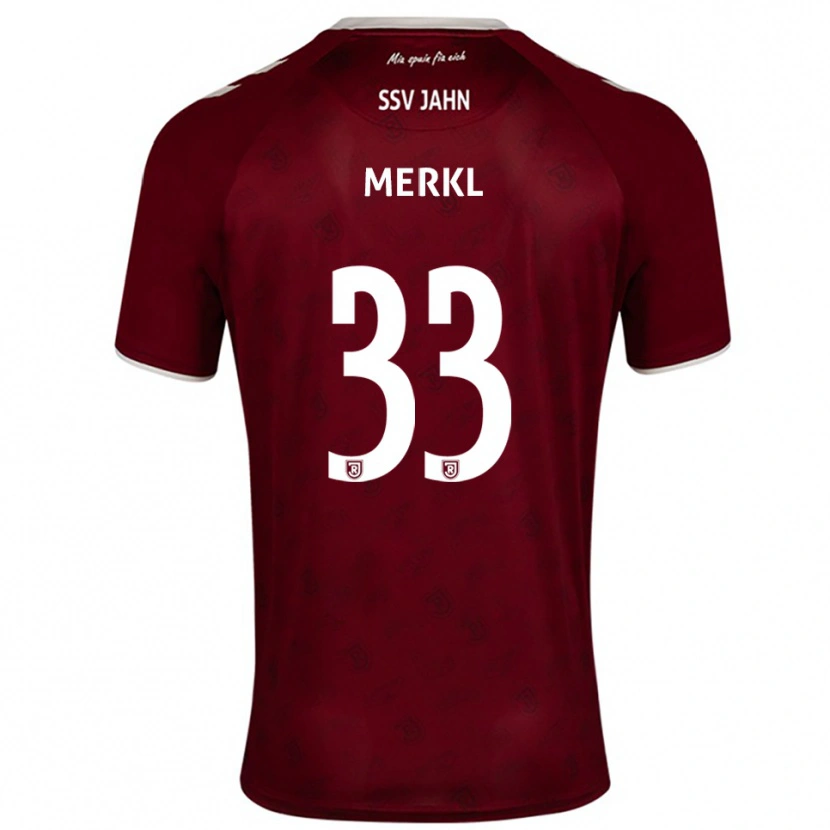 Danxen Heren Maurice Merkl #33 Bordeaux Wit Uitshirt Uittenue 2025/26 T-Shirt België