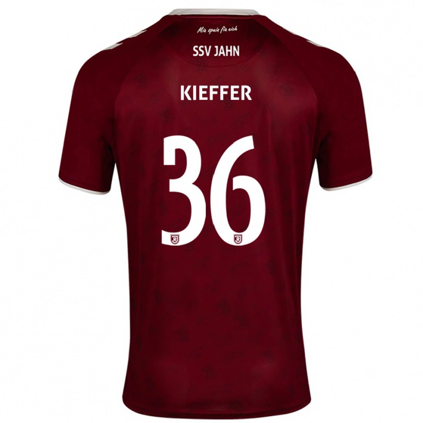 Danxen Heren Ben Kieffer #36 Bordeaux Wit Uitshirt Uittenue 2025/26 T-Shirt België