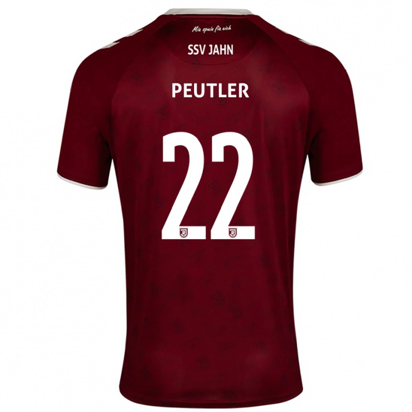 Danxen Heren Julio Peutler #22 Bordeaux Wit Uitshirt Uittenue 2025/26 T-Shirt België