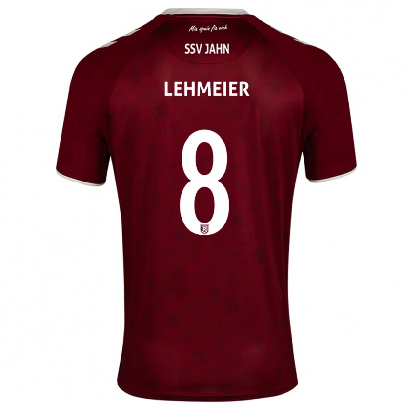 Danxen Heren Joel Lehmeier #8 Bordeaux Wit Uitshirt Uittenue 2025/26 T-Shirt België