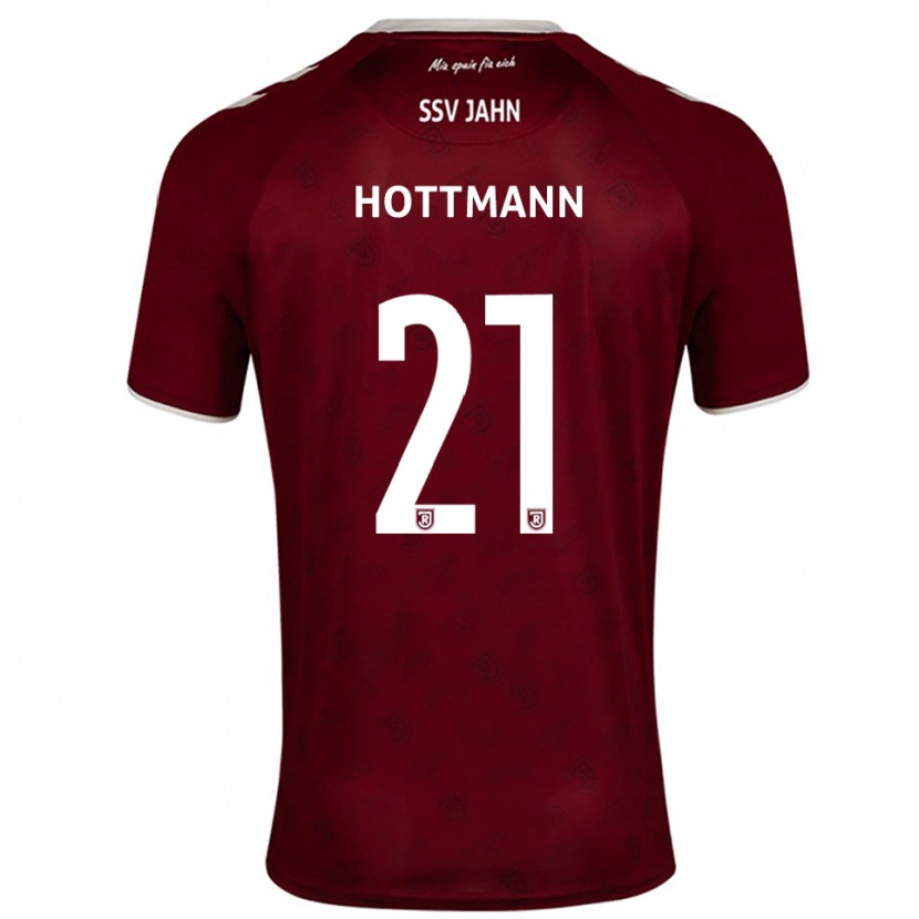 Danxen Heren Eric Hottmann #21 Bordeaux Wit Uitshirt Uittenue 2025/26 T-Shirt België