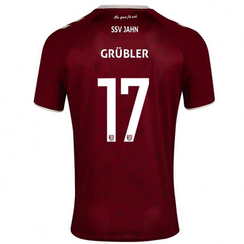 Danxen Heren David Grübler #17 Bordeaux Wit Uitshirt Uittenue 2025/26 T-Shirt België