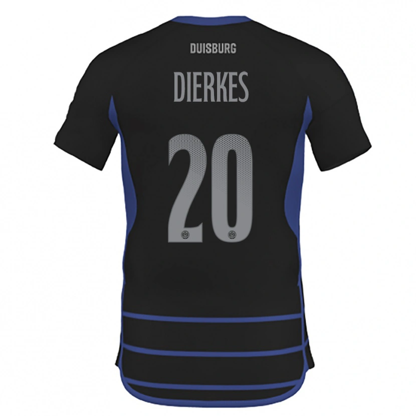 Danxen Heren Theorina Dierkes #20 Zwart Blauw Uitshirt Uittenue 2025/26 T-Shirt België