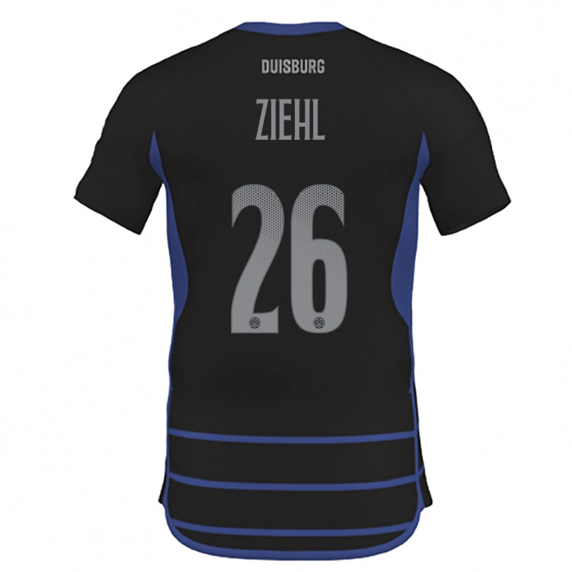 Danxen Heren Nelly Ziehl #26 Zwart Blauw Uitshirt Uittenue 2025/26 T-Shirt België