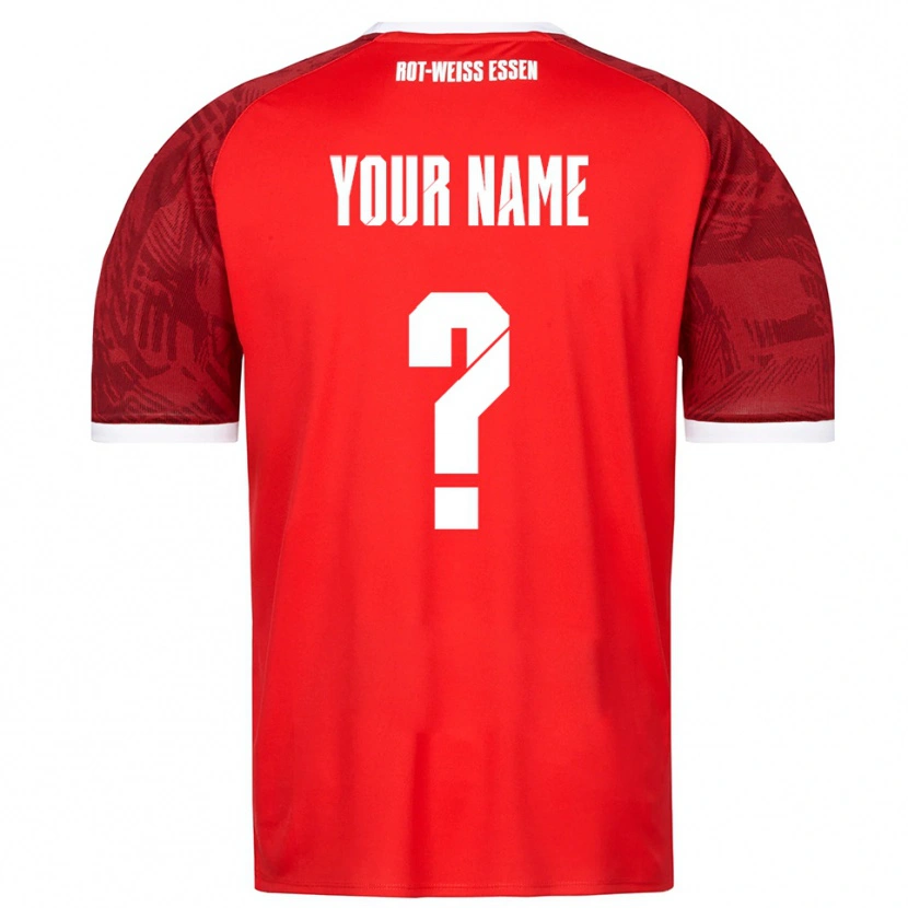 Danxen Heren Uw Naam #0 Rood Bordeaux Wit Uitshirt Uittenue 2025/26 T-Shirt België