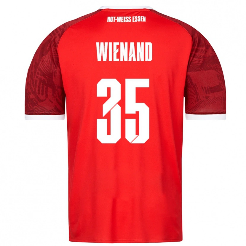 Danxen Heren Felix Wienand #35 Rood Bordeaux Wit Uitshirt Uittenue 2025/26 T-Shirt België