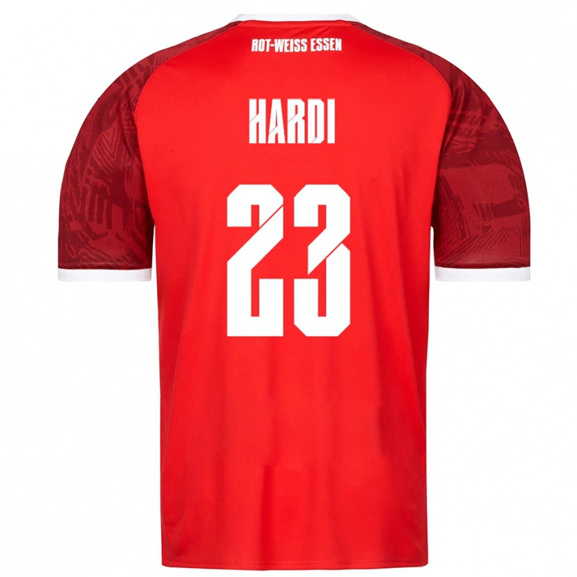 Danxen Heren Dominik Hardi #23 Rood Bordeaux Wit Uitshirt Uittenue 2025/26 T-Shirt België