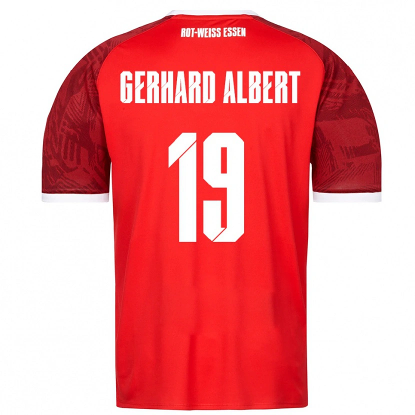 Danxen Heren Naufal Driss Gerhard Albert #19 Rood Bordeaux Wit Uitshirt Uittenue 2025/26 T-Shirt België