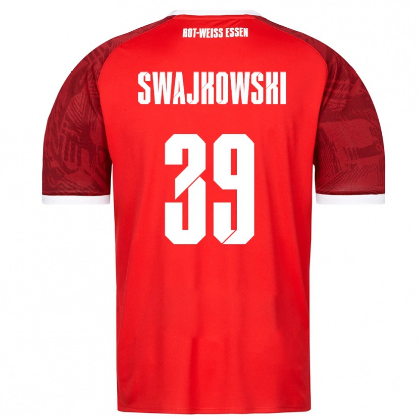 Danxen Heren Gianluca Swajkowski #39 Rood Bordeaux Wit Uitshirt Uittenue 2025/26 T-Shirt België
