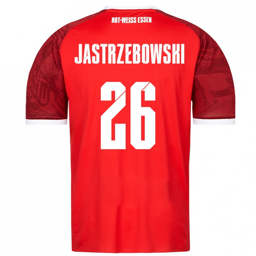 Danxen Heren Oliver Jastrzebowski #26 Rood Bordeaux Wit Uitshirt Uittenue 2025/26 T-Shirt België