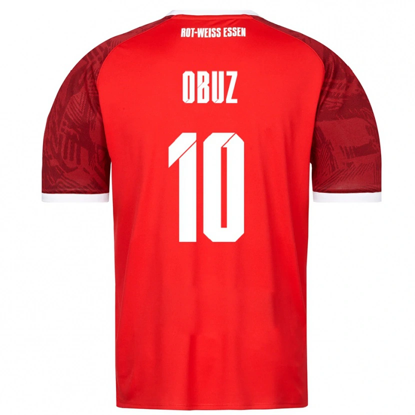 Danxen Heren Marvin Obuz #10 Rood Bordeaux Wit Uitshirt Uittenue 2025/26 T-Shirt België