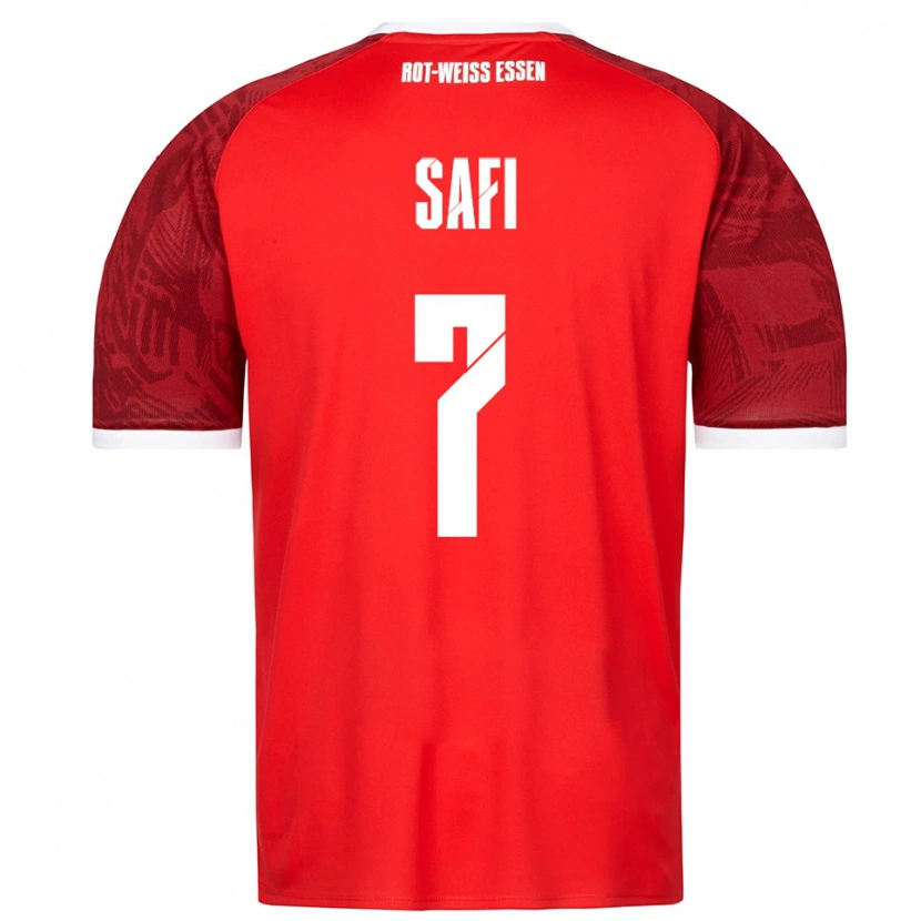 Danxen Heren Ramien Safi #7 Rood Bordeaux Wit Uitshirt Uittenue 2025/26 T-Shirt België