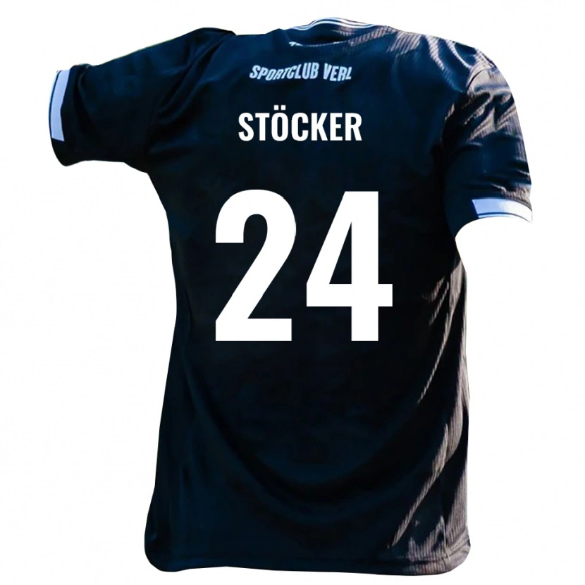 Danxen Heren Michel Stöcker #24 Zwart Wit Uitshirt Uittenue 2025/26 T-Shirt België