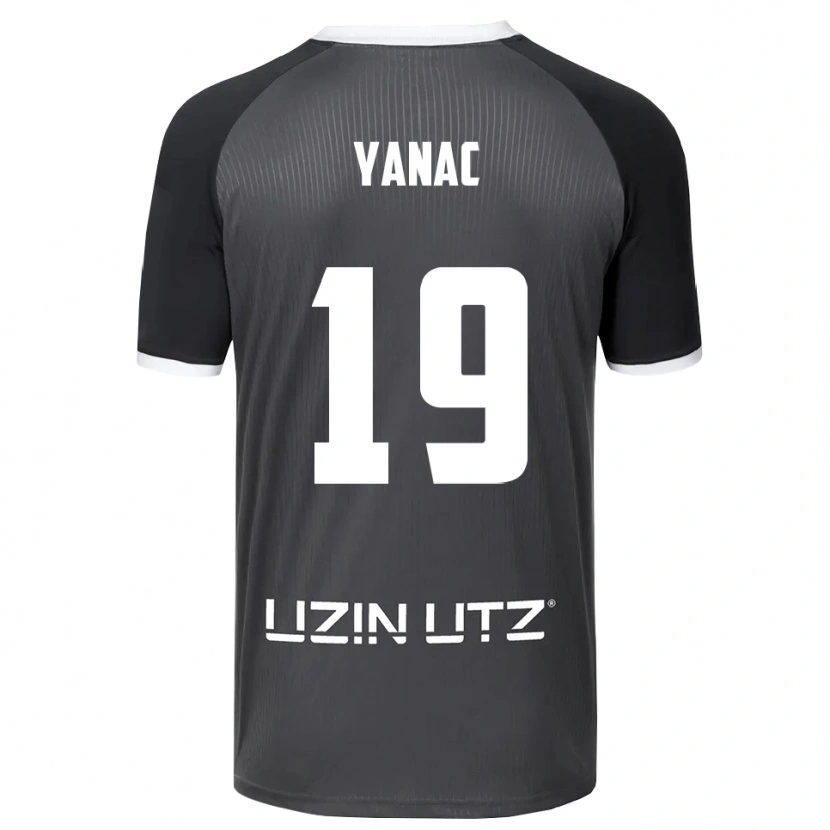 Danxen Heren Kaan Yanac #19 Grijs Wit Uitshirt Uittenue 2025/26 T-Shirt België