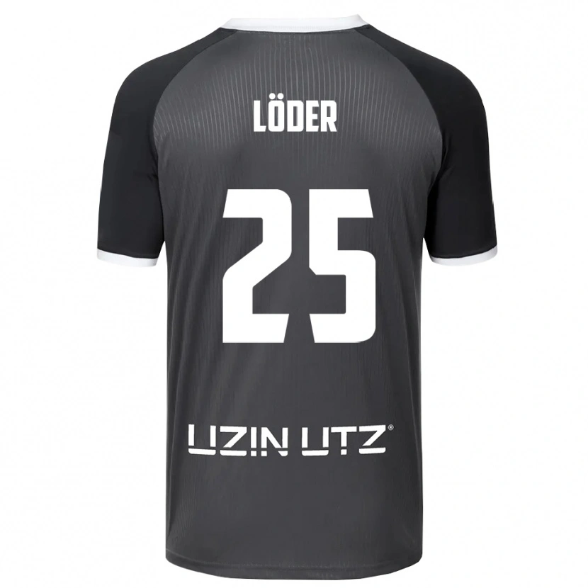 Danxen Heren Elias Löder #25 Grijs Wit Uitshirt Uittenue 2025/26 T-Shirt België
