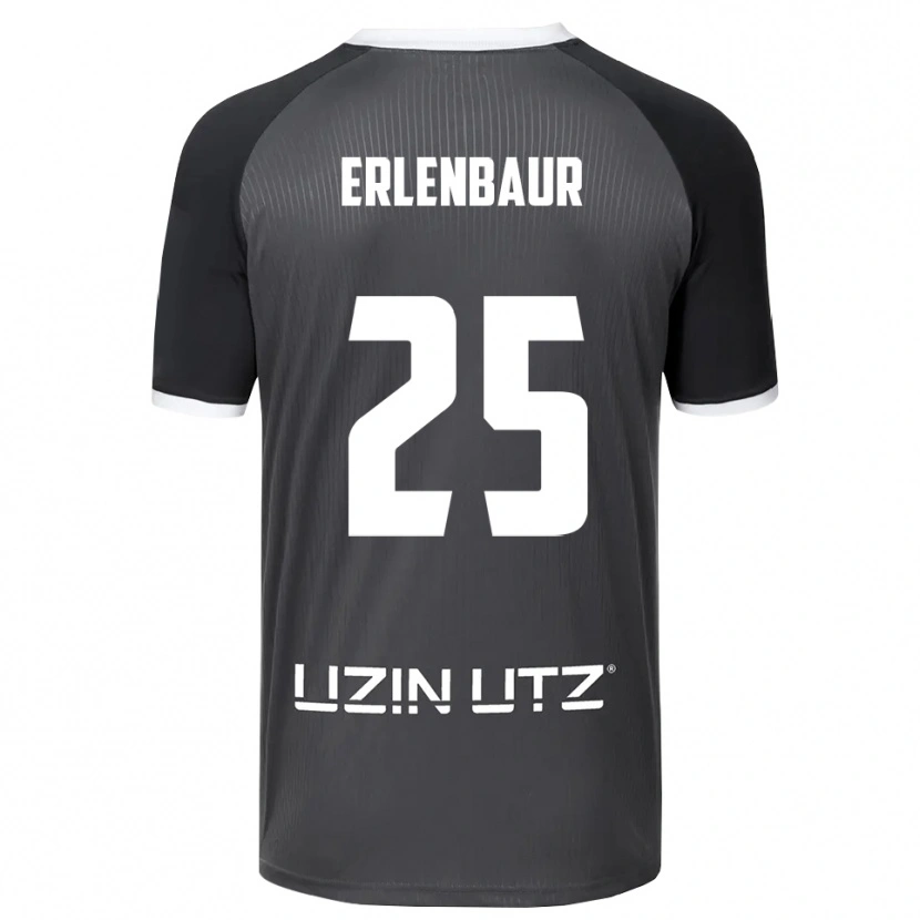 Danxen Heren Johannes Erlenbaur #25 Grijs Wit Uitshirt Uittenue 2025/26 T-Shirt België