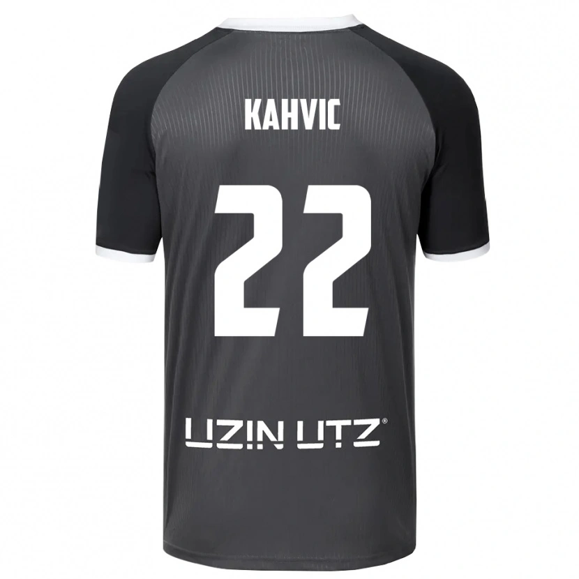 Danxen Heren Aleksandar Kahvic #22 Grijs Wit Uitshirt Uittenue 2025/26 T-Shirt België