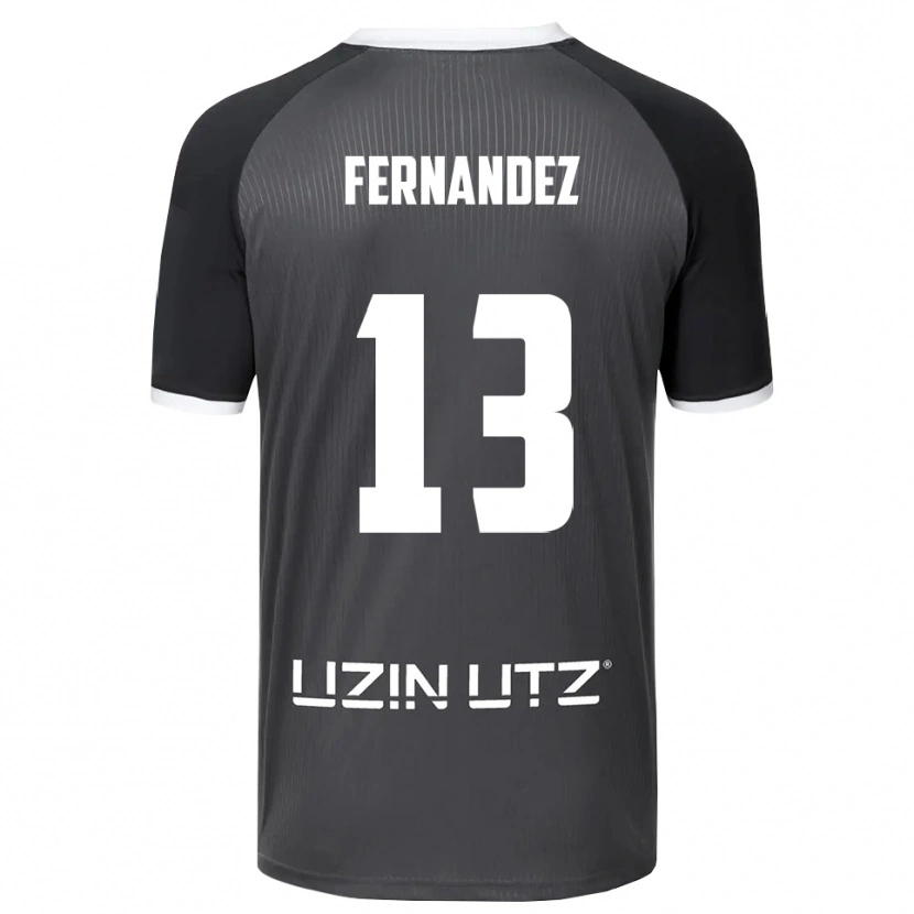 Danxen Heren Luis Fernandez #13 Grijs Wit Uitshirt Uittenue 2025/26 T-Shirt België