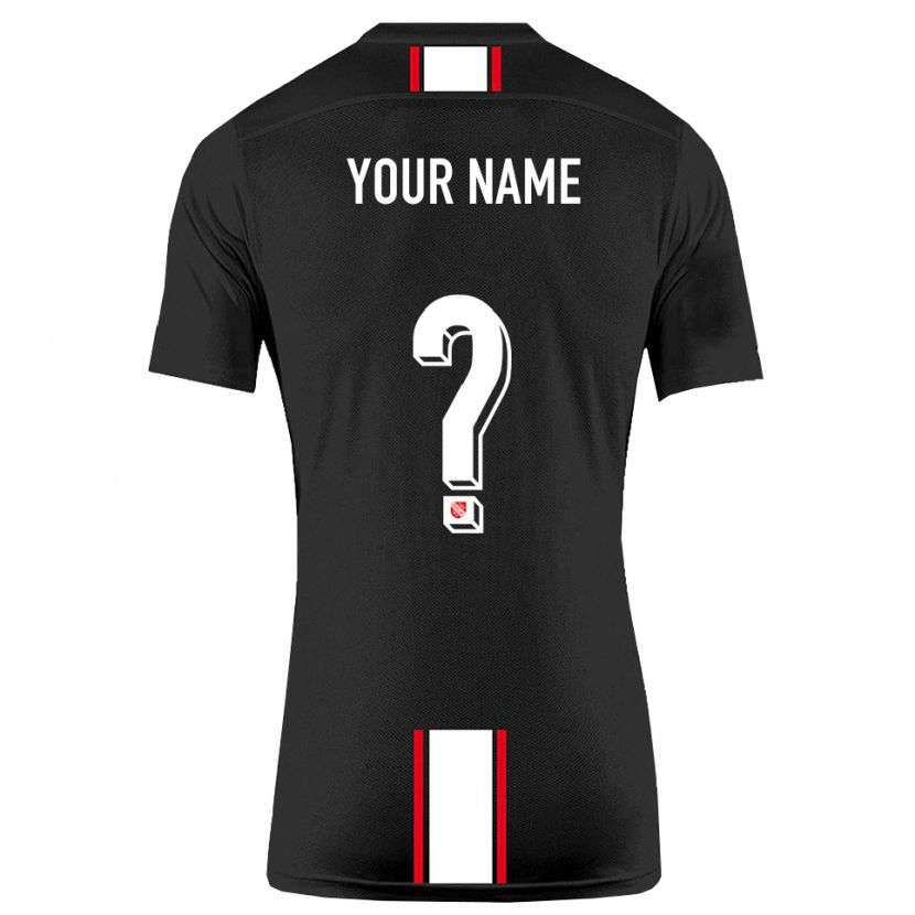 Danxen Heren Uw Naam #0 Zwart Wit Uitshirt Uittenue 2025/26 T-Shirt België