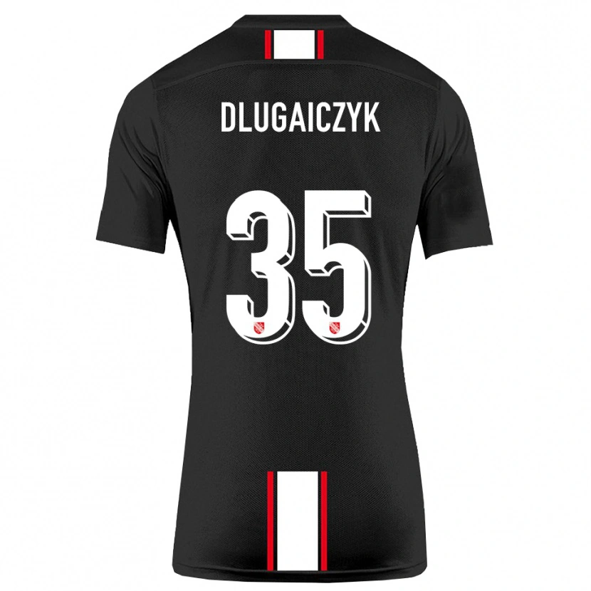 Danxen Heren Alexander Dlugaiczyk #35 Zwart Wit Uitshirt Uittenue 2025/26 T-Shirt België