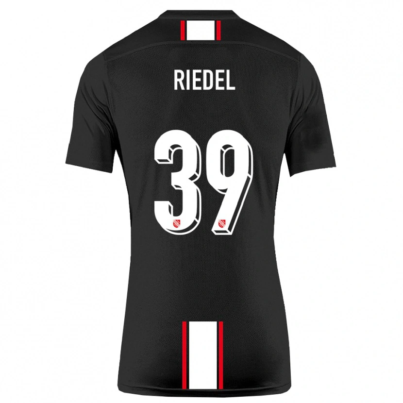 Danxen Heren Florian Riedel #39 Zwart Wit Uitshirt Uittenue 2025/26 T-Shirt België