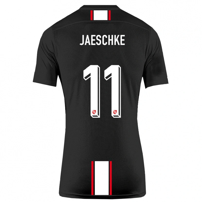 Danxen Heren Yannik Jaeschke #11 Zwart Wit Uitshirt Uittenue 2025/26 T-Shirt België