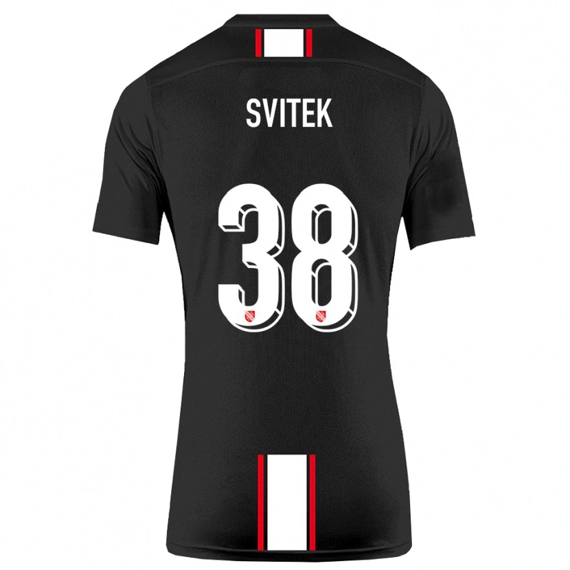 Danxen Heren Leon Svitek #38 Zwart Wit Uitshirt Uittenue 2025/26 T-Shirt België