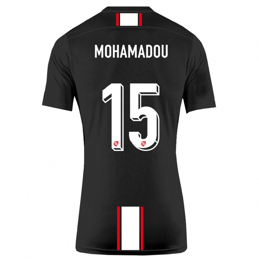 Danxen Heren Akram-Dine Mohamadou #15 Zwart Wit Uitshirt Uittenue 2025/26 T-Shirt België