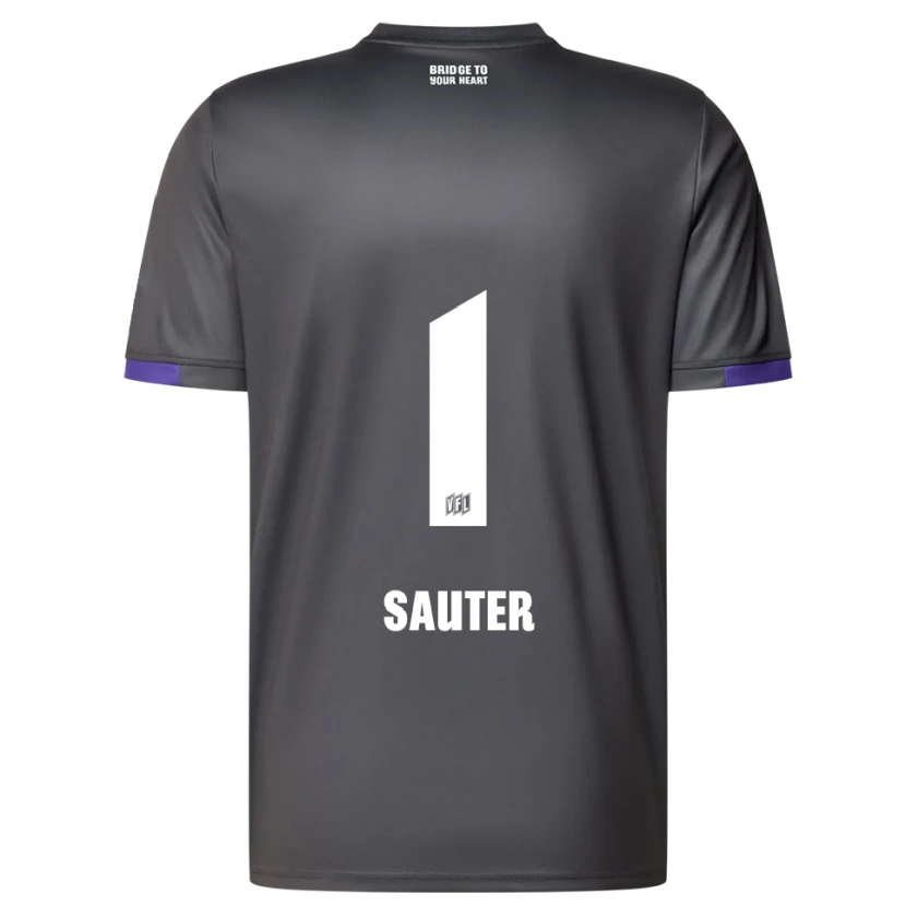 Danxen Heren Niklas Sauter #1 Grijs Paars Uitshirt Uittenue 2025/26 T-Shirt België