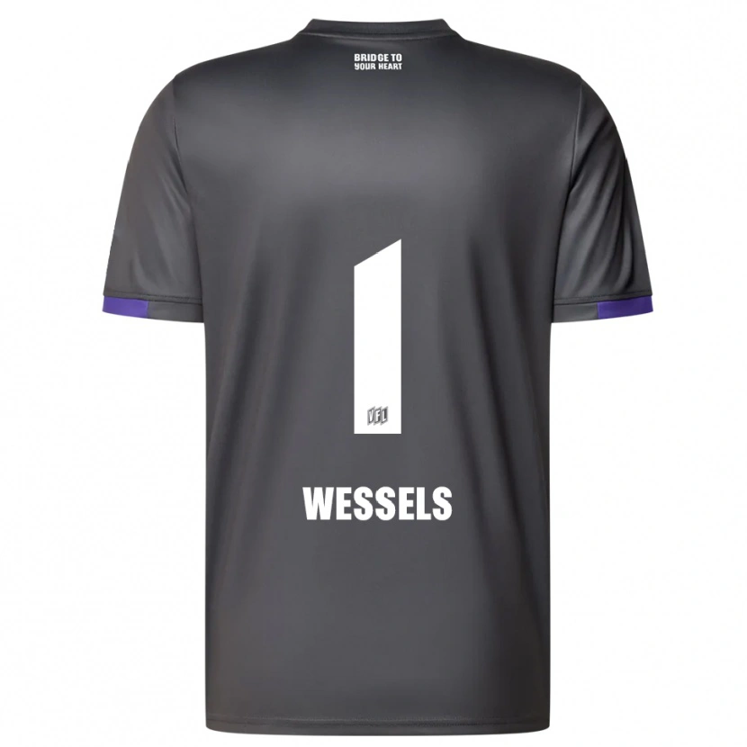 Danxen Heren Felix Wessels #1 Grijs Paars Uitshirt Uittenue 2025/26 T-Shirt België
