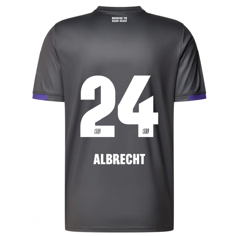 Danxen Heren Fabian Albrecht #24 Grijs Paars Uitshirt Uittenue 2025/26 T-Shirt België