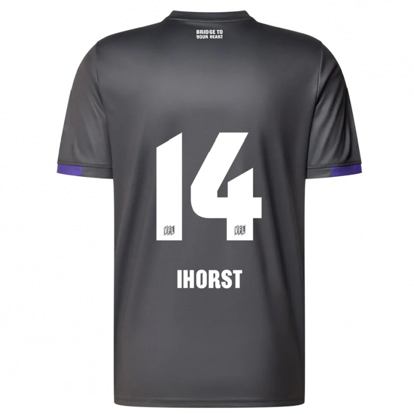 Danxen Heren Luc Ihorst #14 Grijs Paars Uitshirt Uittenue 2025/26 T-Shirt België