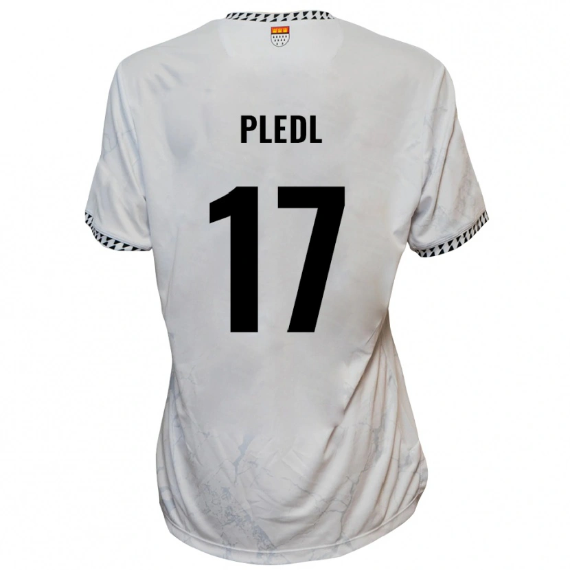 Danxen Heren Marco Pledl #17 Wit Zwart Uitshirt Uittenue 2025/26 T-Shirt België