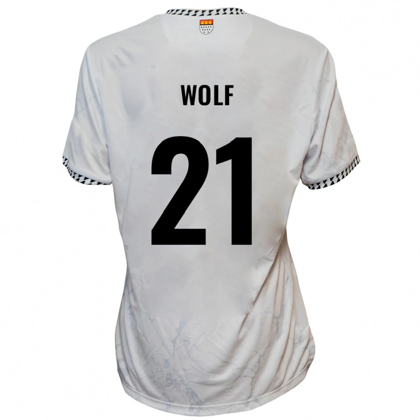Danxen Heren Lucas Wolf #21 Wit Zwart Uitshirt Uittenue 2025/26 T-Shirt België