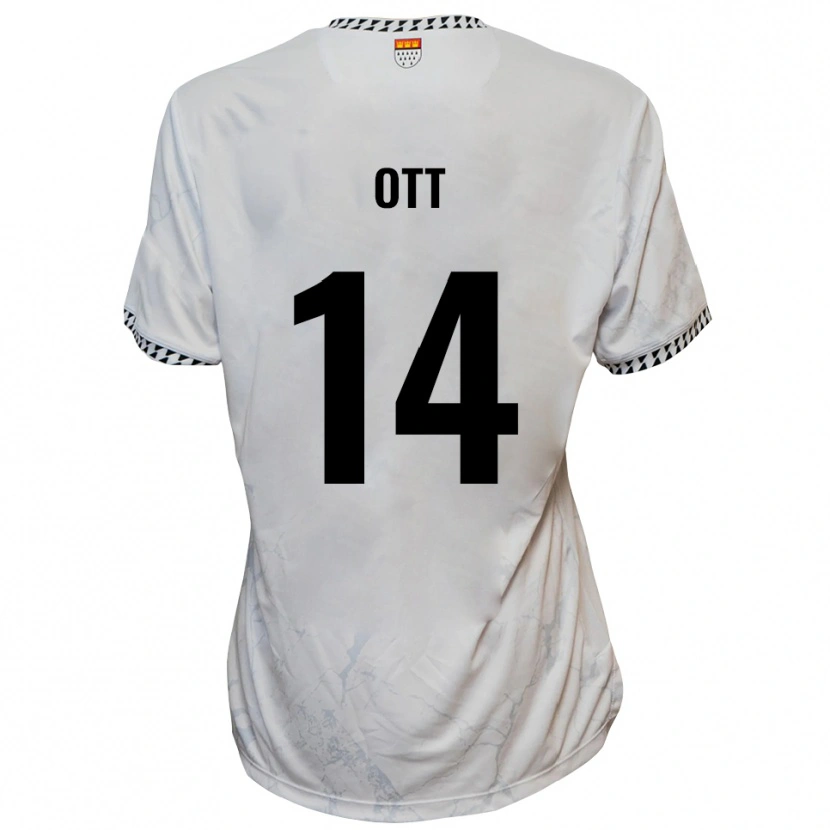 Danxen Heren Raphael Ott #14 Wit Zwart Uitshirt Uittenue 2025/26 T-Shirt België