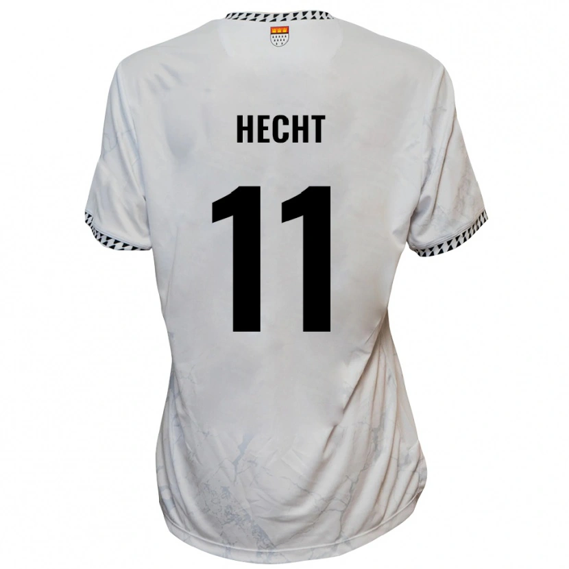 Danxen Heren Leon Hecht #11 Wit Zwart Uitshirt Uittenue 2025/26 T-Shirt België