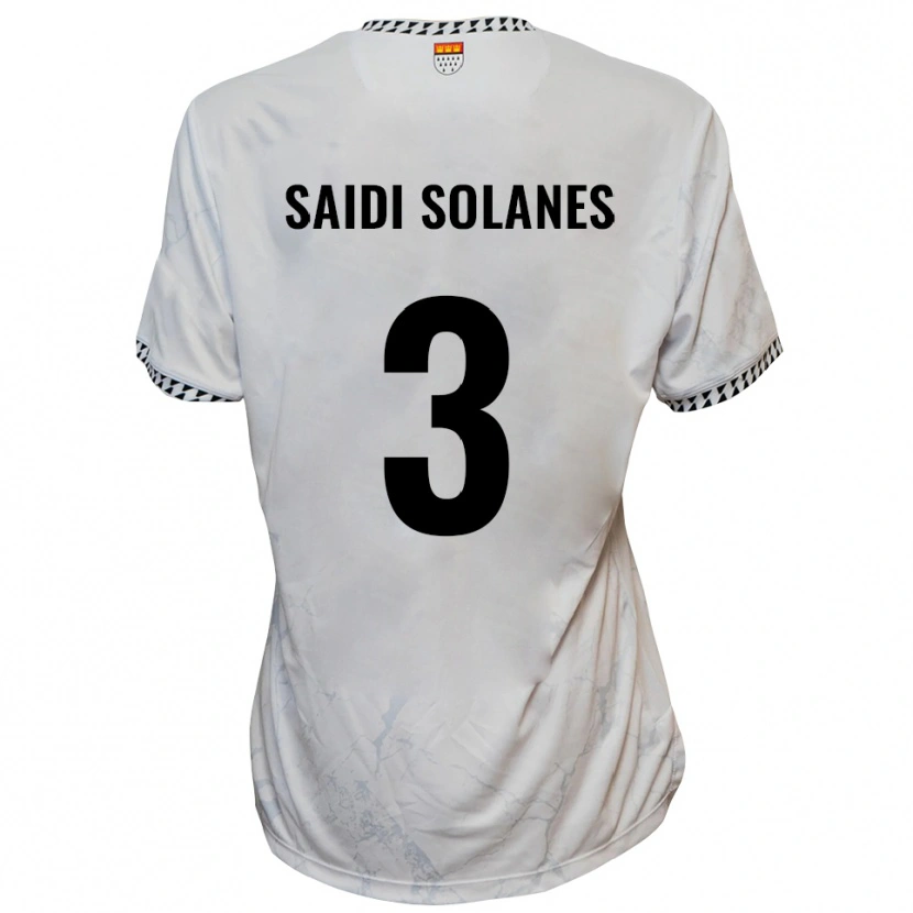 Danxen Heren Maruan Saidi Solanes #3 Wit Zwart Uitshirt Uittenue 2025/26 T-Shirt België