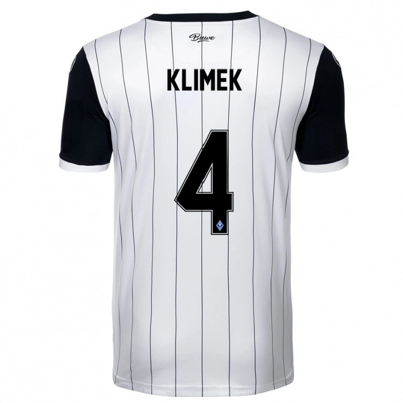Danxen Heren Tom Klimek #4 Wit Zwart Uitshirt Uittenue 2025/26 T-Shirt België