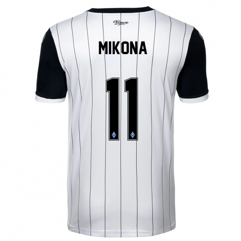 Danxen Heren Lenny Mikona #11 Wit Zwart Uitshirt Uittenue 2025/26 T-Shirt België